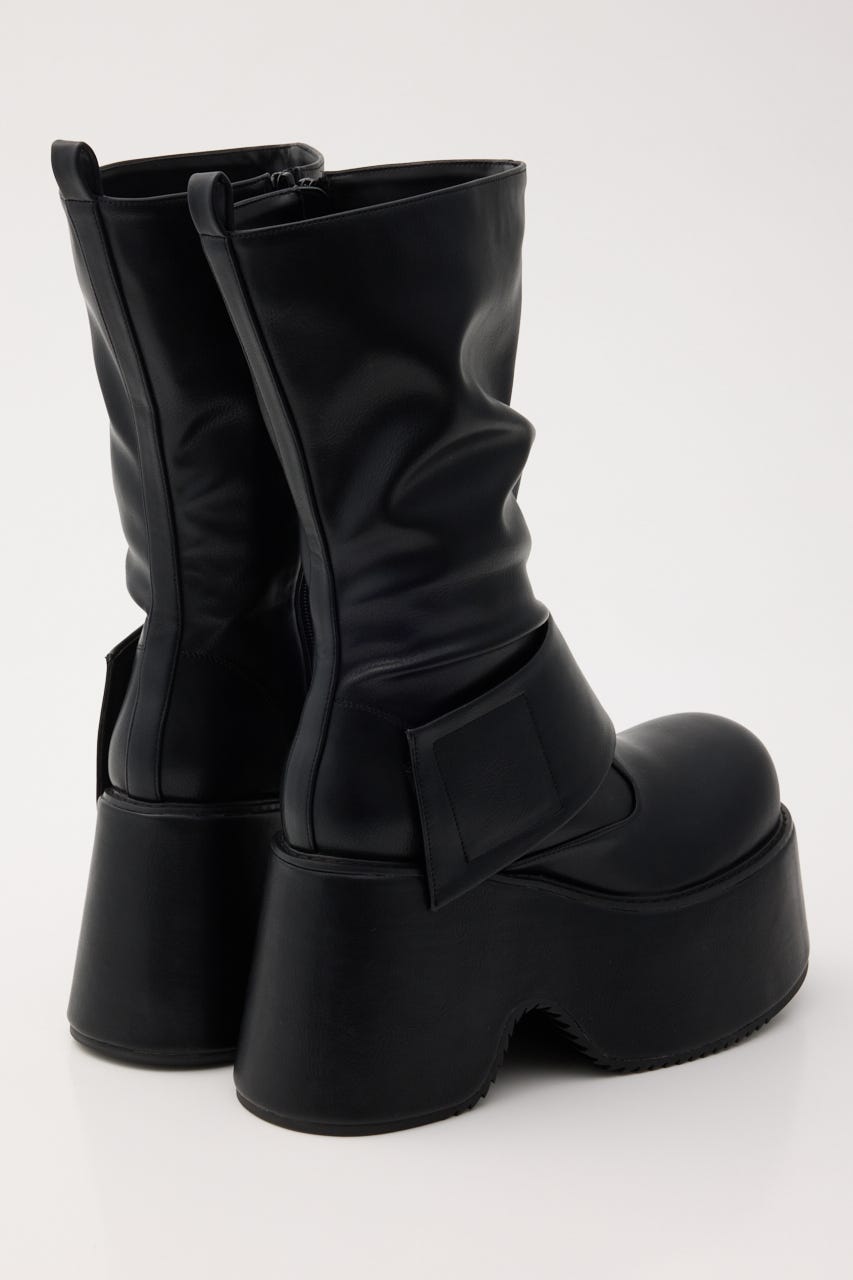 THICK BELT PLATFORM ブーツ BLK M