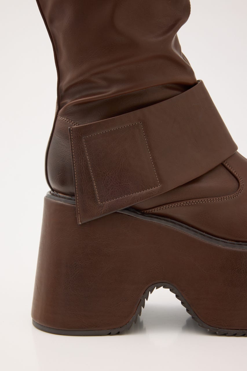 THICK BELT PLATFORM ブーツ BRN M