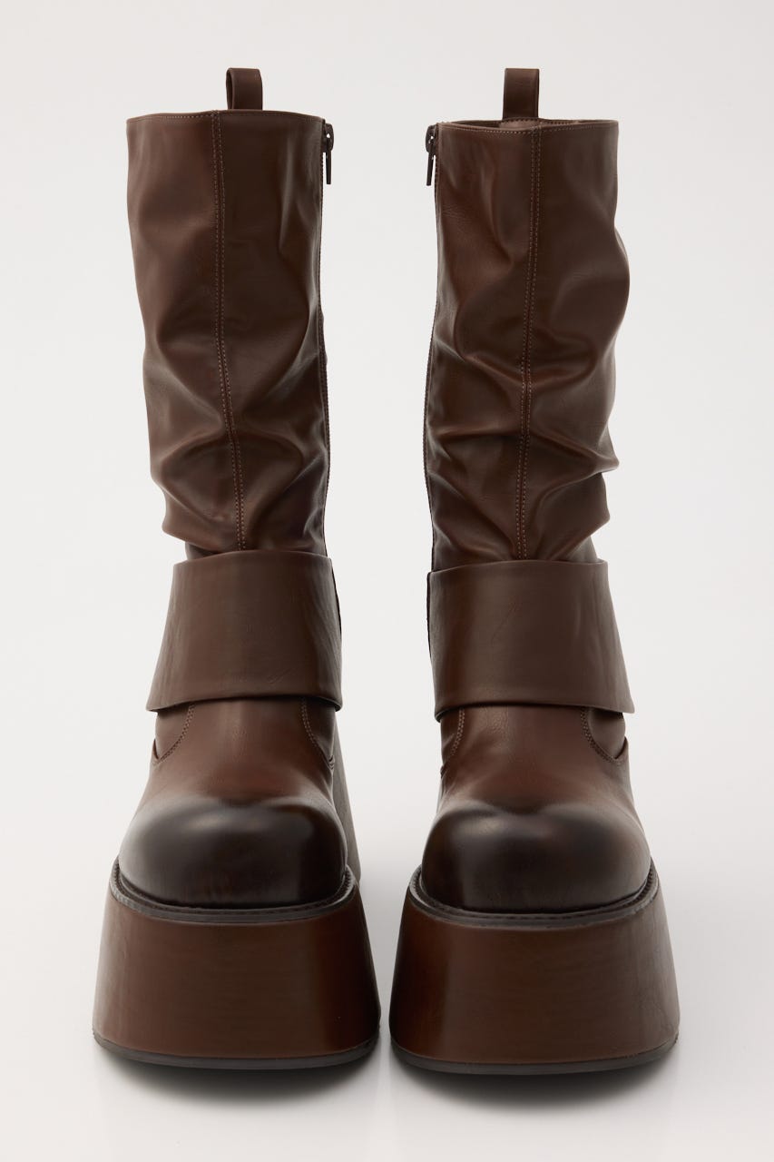 THICK BELT PLATFORM ブーツ BRN M