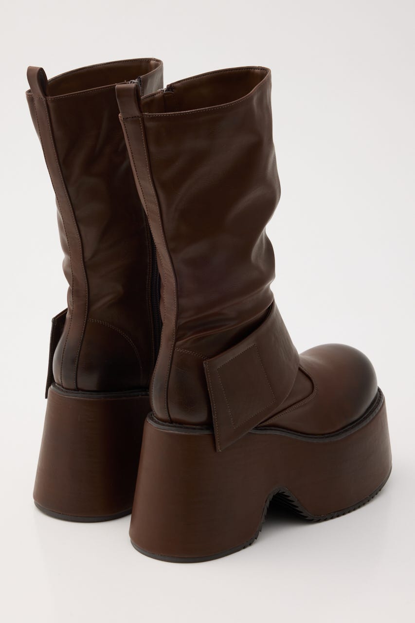 THICK BELT PLATFORM ブーツ BRN M