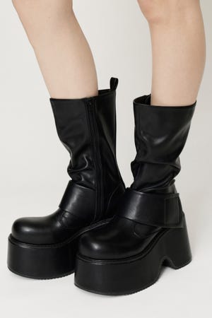 THICK BELT PLATFORM ブーツ