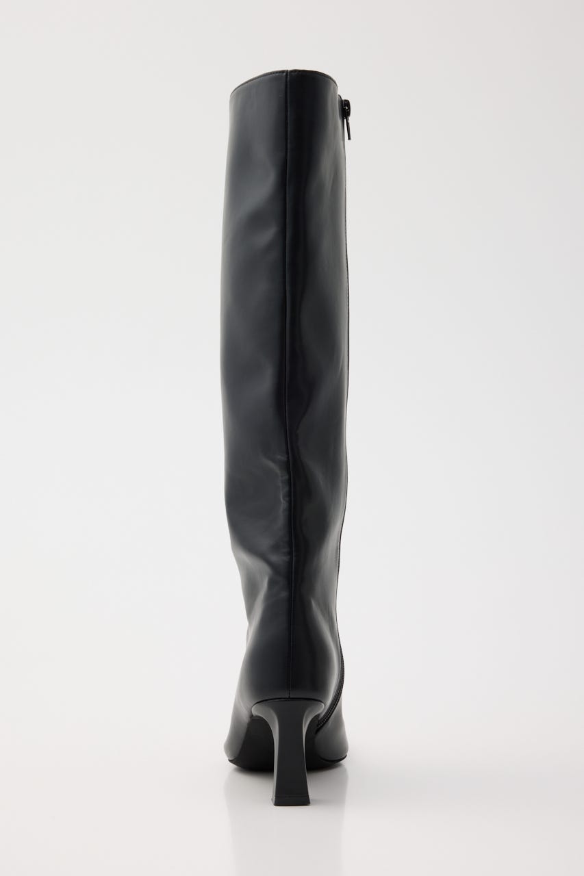 SHARP TOE KNEE ブーツ BLK S