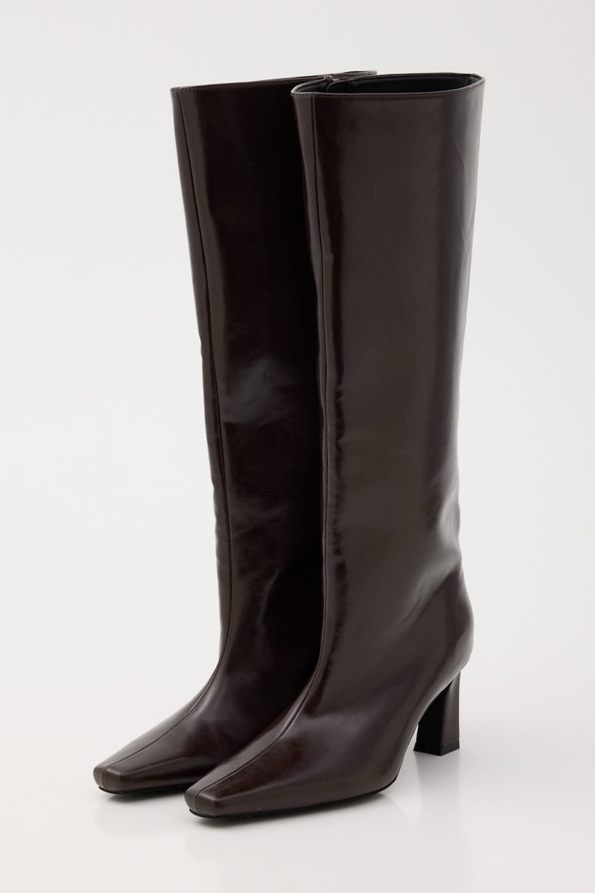 SHARP TOE KNEE ブーツ BRN L