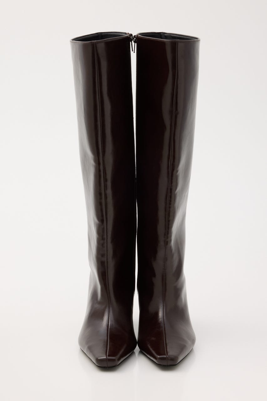 SHARP TOE KNEE ブーツ BRN L