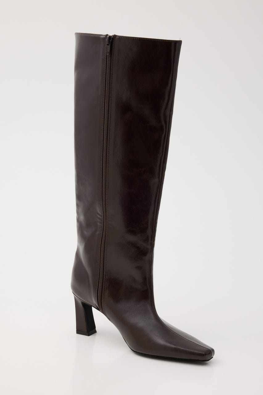 SHARP TOE KNEE ブーツ BRN L