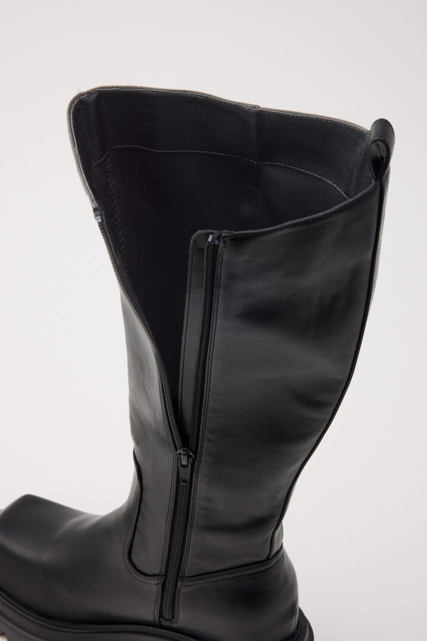 SQUARE TOE KNEE ブーツ BLK L