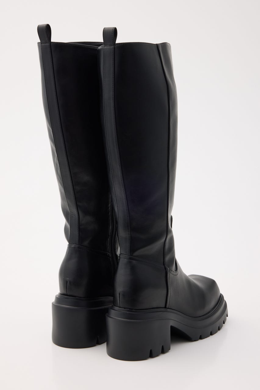 【AW PRE ORDER】SQUARE TOE KNEE ブーツ BLK L