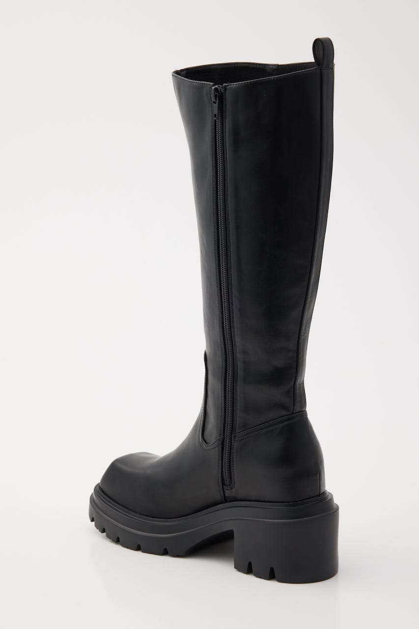 【AW PRE ORDER】SQUARE TOE KNEE ブーツ BLK L