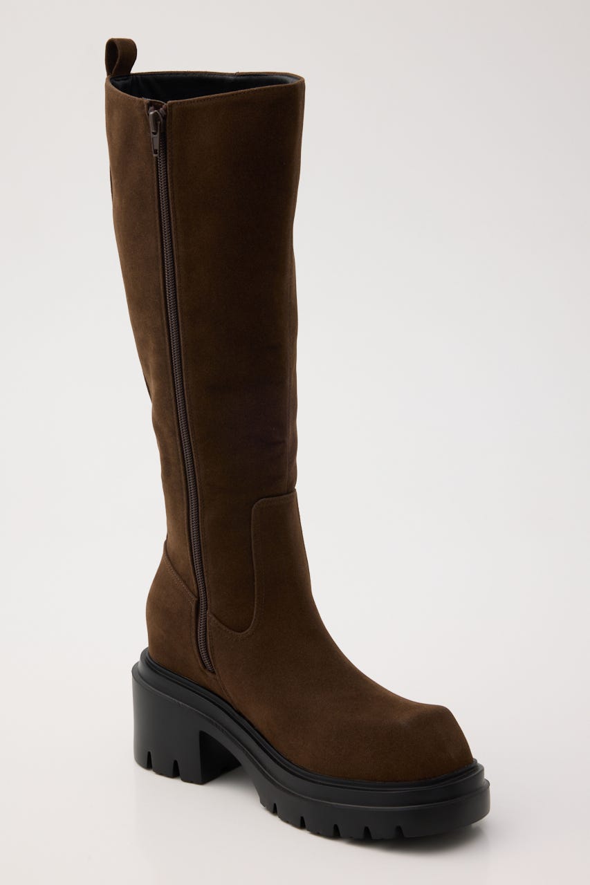 SQUARE TOE KNEE ブーツ BRN L