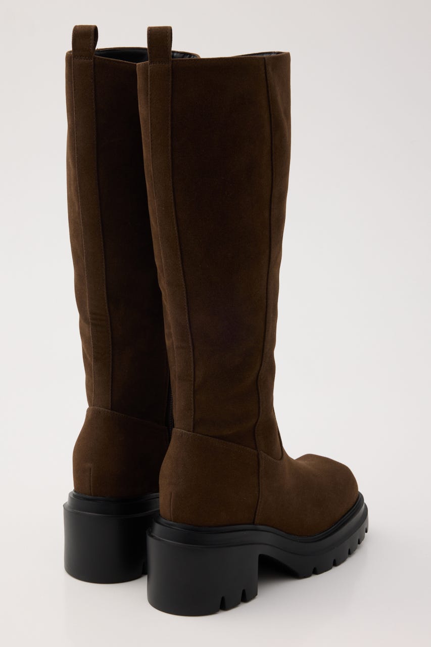 SQUARE TOE KNEE ブーツ BRN L