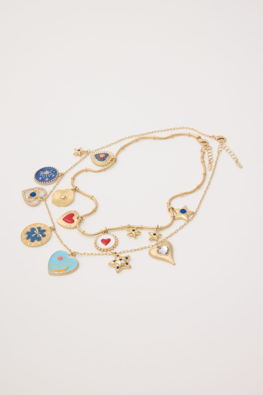 MULTI CHARM ネックレス GLD FREE