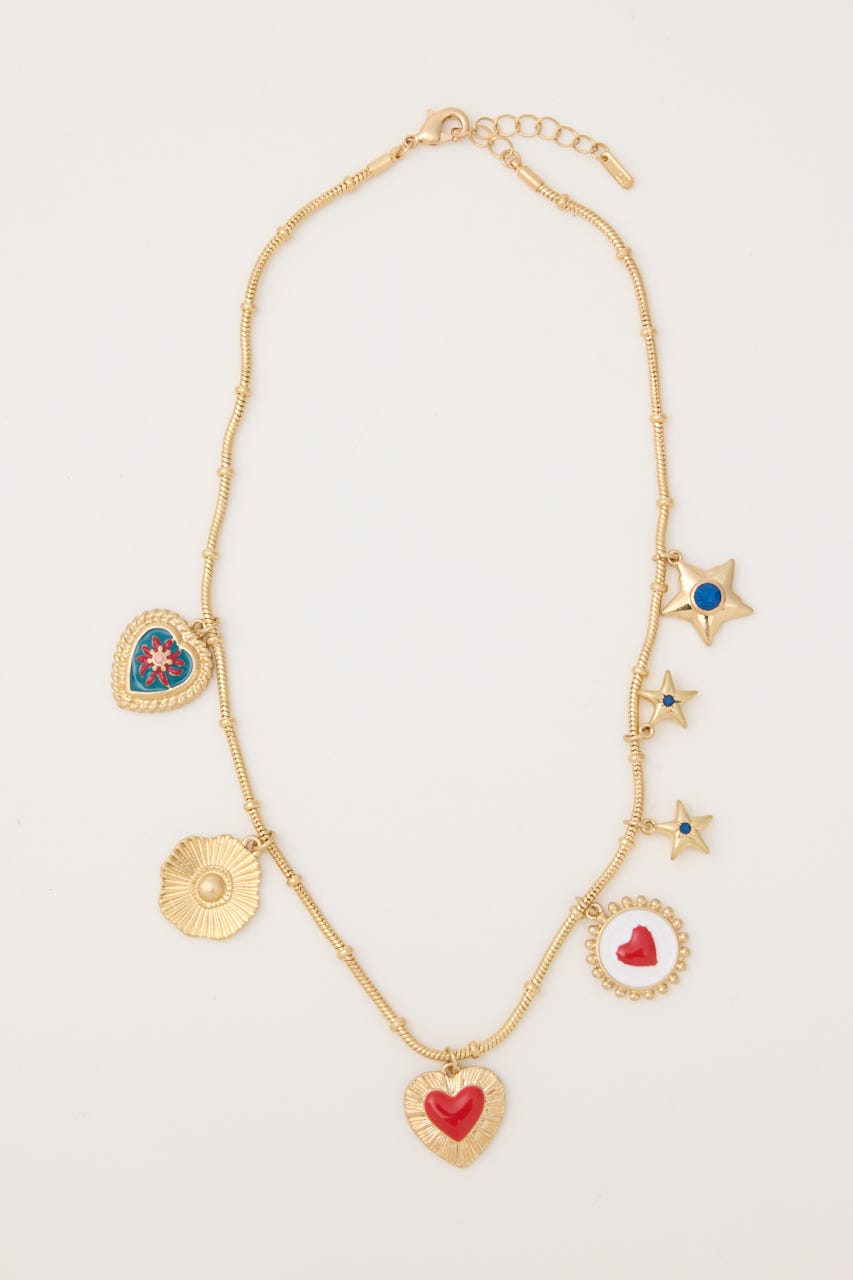 MULTI CHARM ネックレス GLD FREE