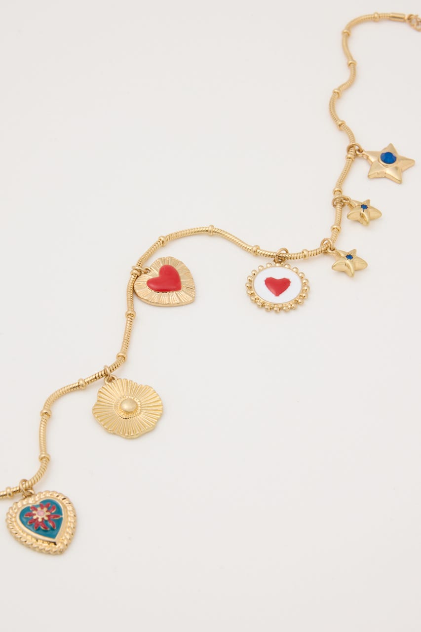 MULTI CHARM ネックレス GLD FREE