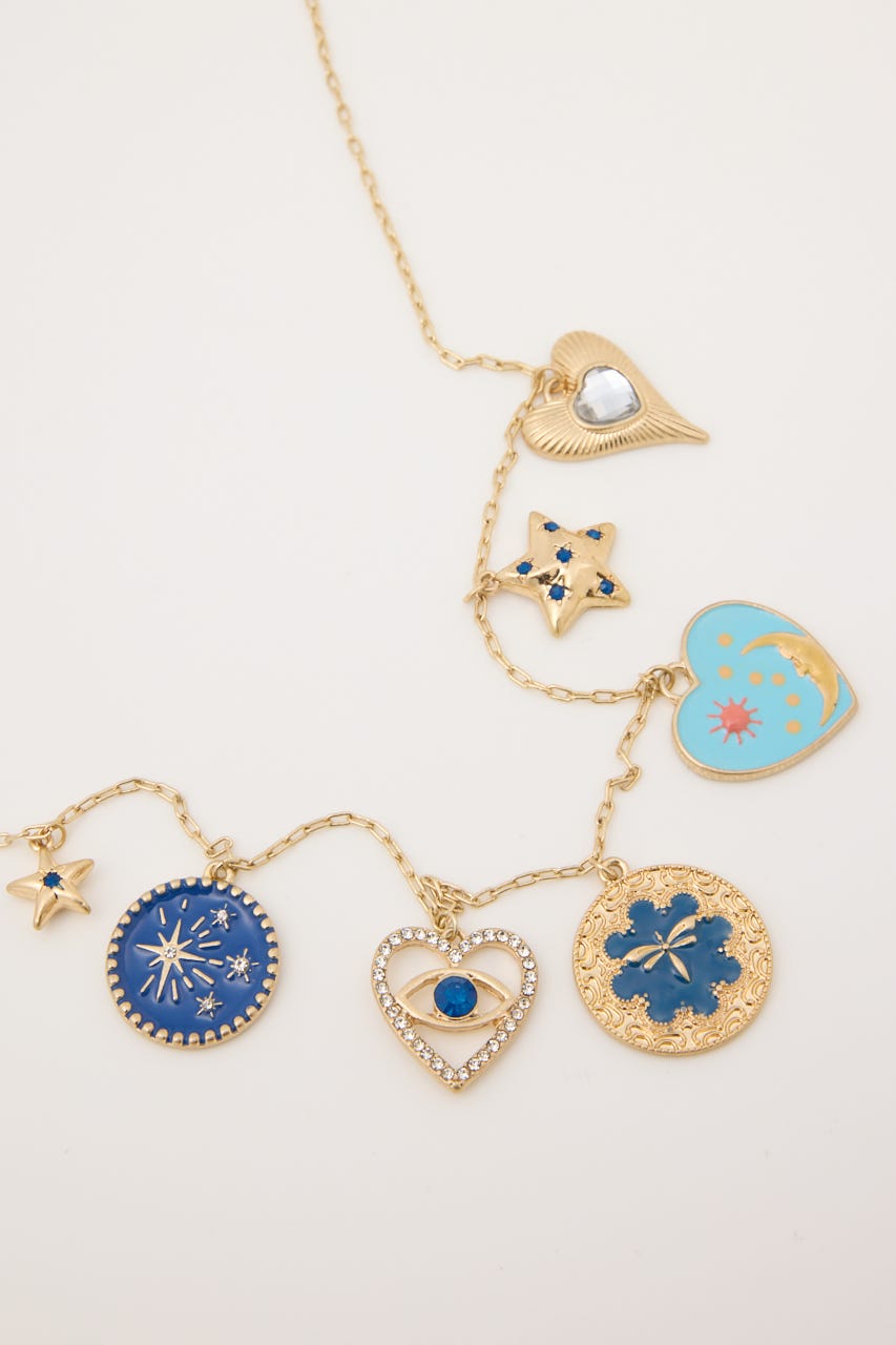 MULTI CHARM ネックレス GLD FREE