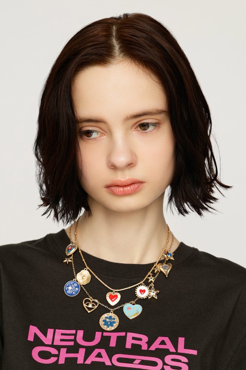 MULTI CHARM ネックレス GLD FREE