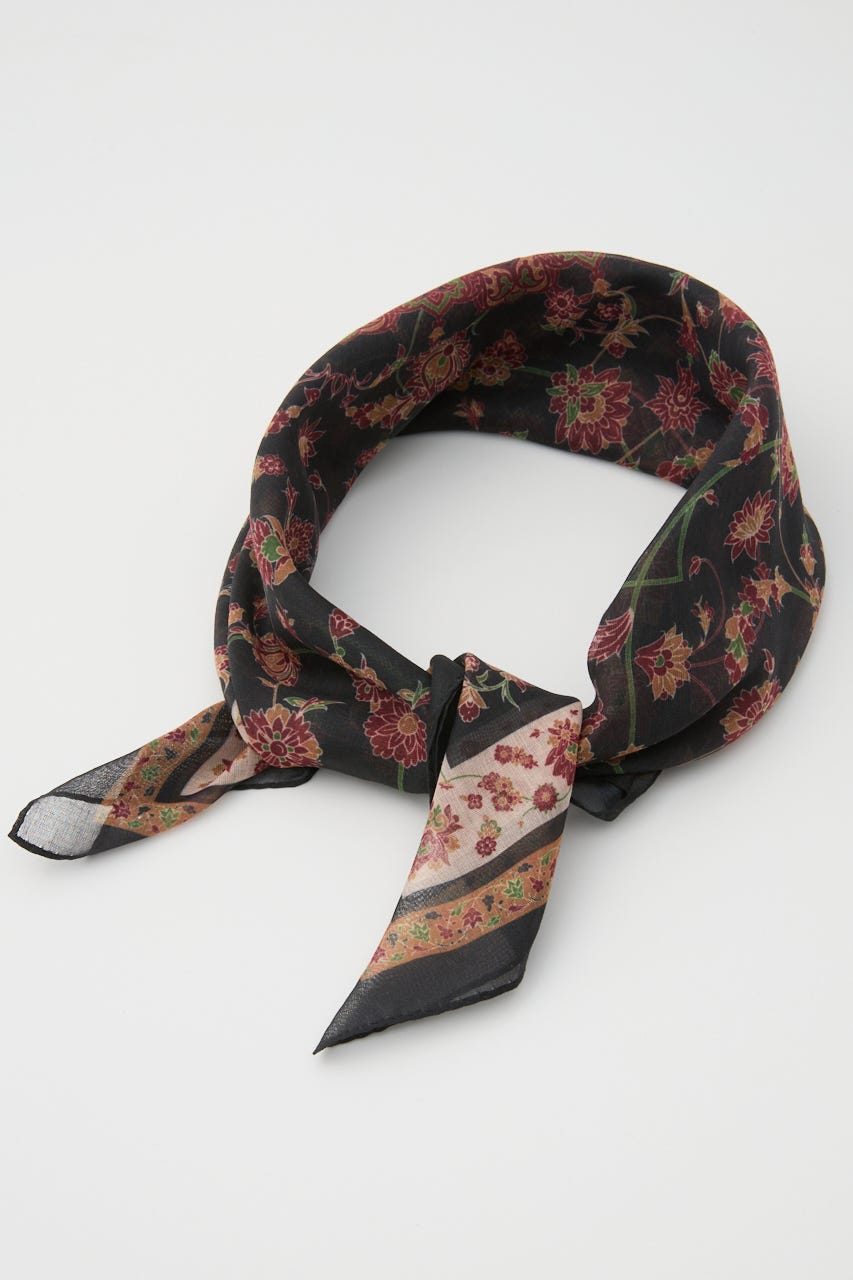 PERSIAN CARPET MOTIF スカーフ BLK FREE