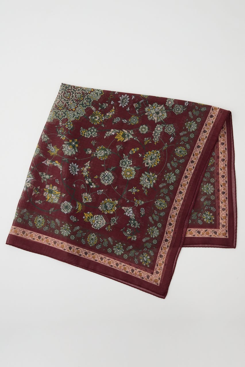 PERSIAN CARPET MOTIF スカーフ D/RED FREE