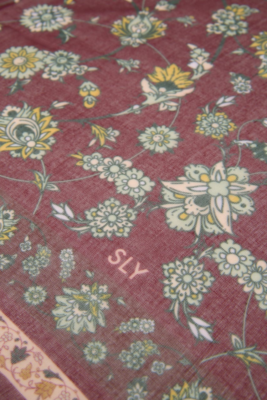 PERSIAN CARPET MOTIF スカーフ D/RED FREE