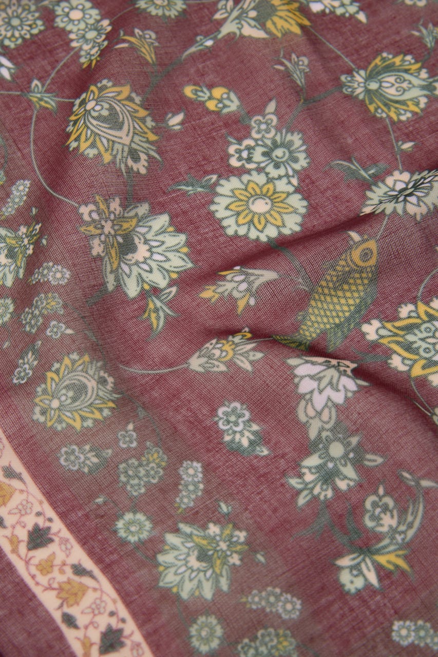 PERSIAN CARPET MOTIF スカーフ D/RED FREE