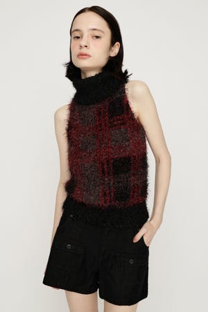 SHAGGY CHECK H／N ニット