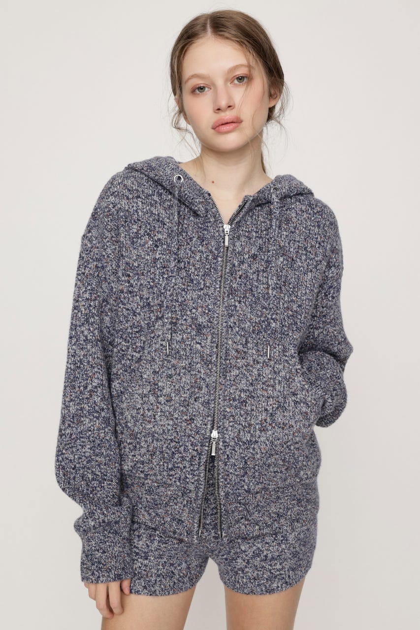HOODED MULTI COLOR ニット