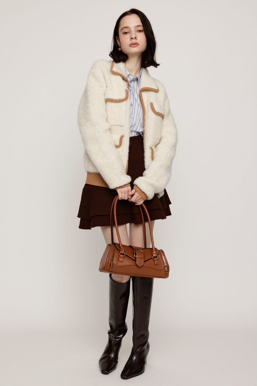 BOA LOOK KNIT ジャケット IVOY FREE