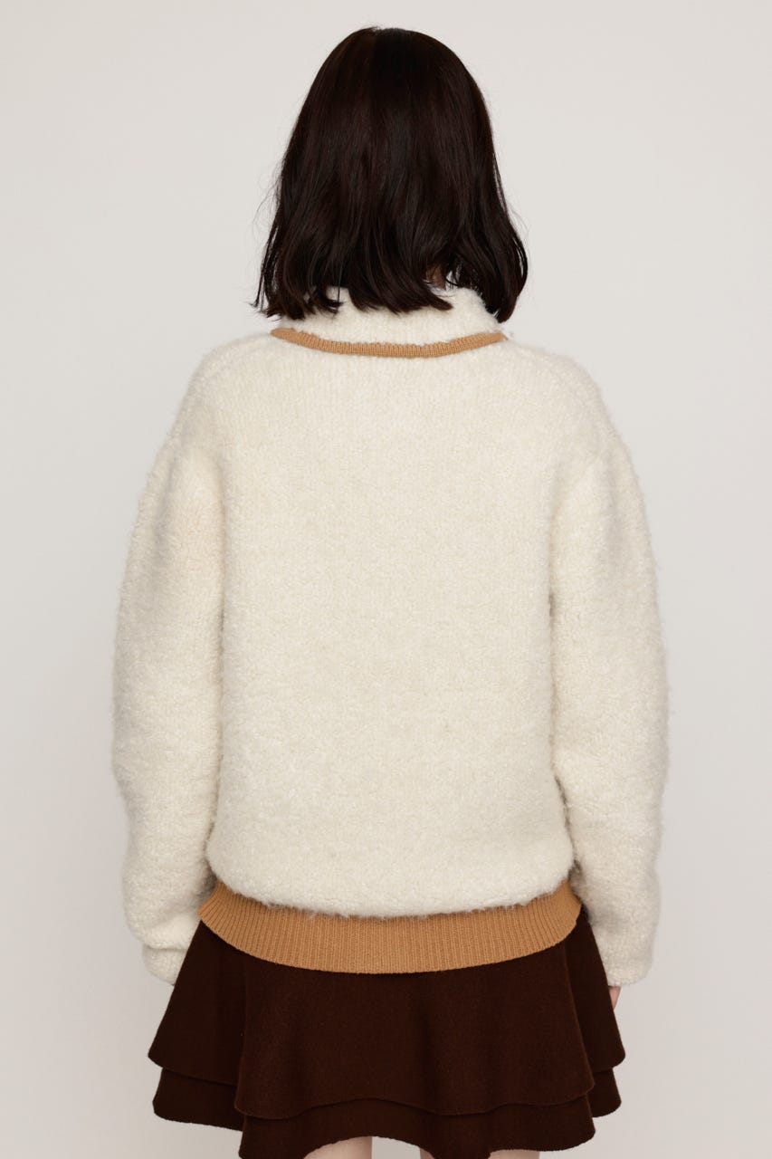 BOA LOOK KNIT ジャケット IVOY FREE