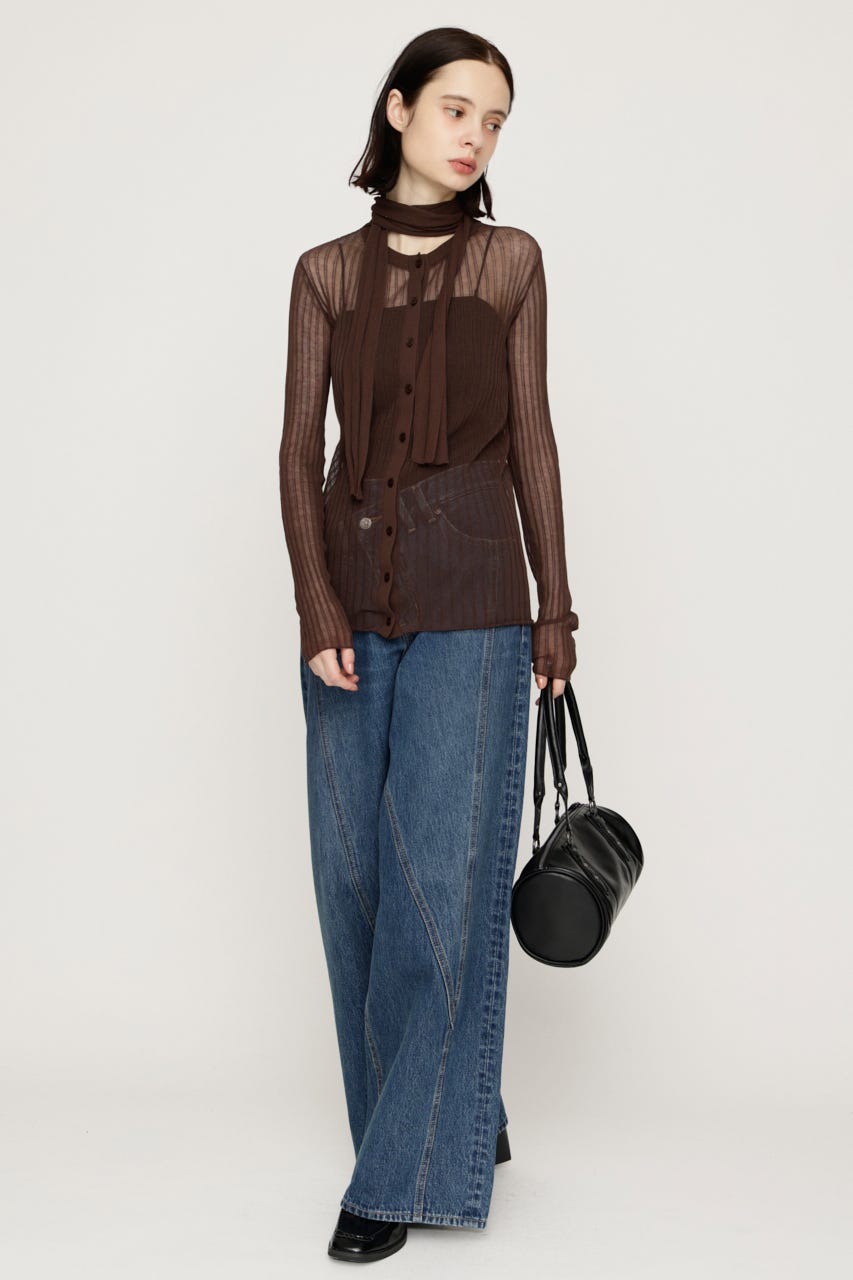 SHEER TIGHT トップス BRN FREE