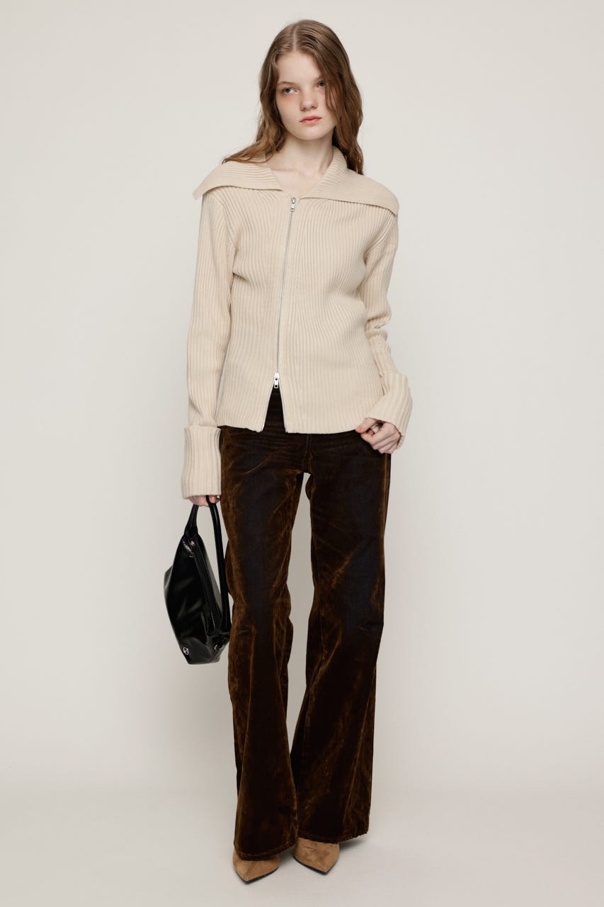 SLY | SLANT ZIP KNIT トップス (ニット ) |SHEL'TTER WEBSTORE