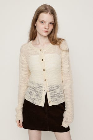 BOUCLE KNIT カーディガン