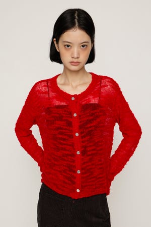 BOUCLE KNIT カーディガン