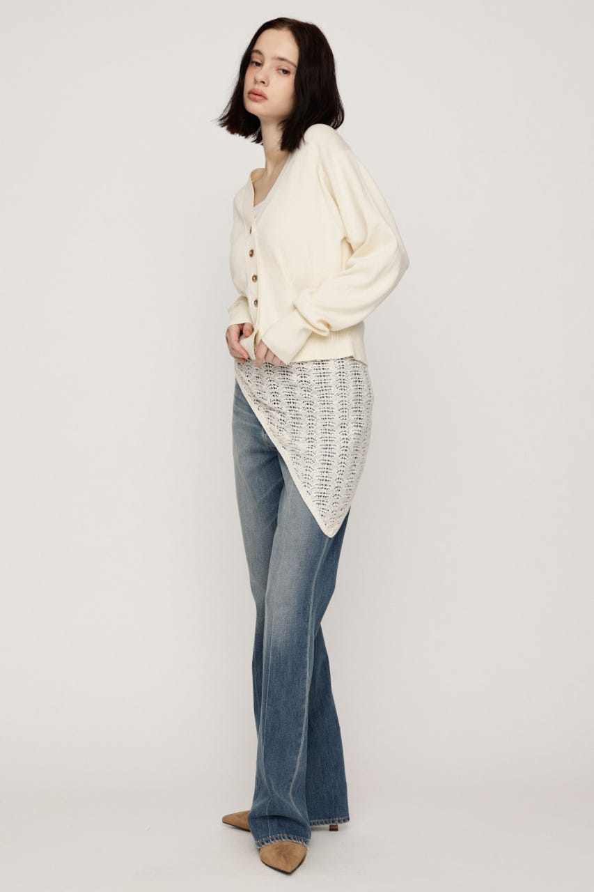 SCARF SET KNIT カーディガン IVOY FREE