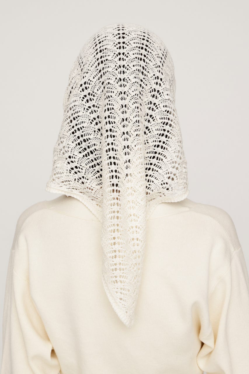 SCARF SET KNIT カーディガン IVOY FREE