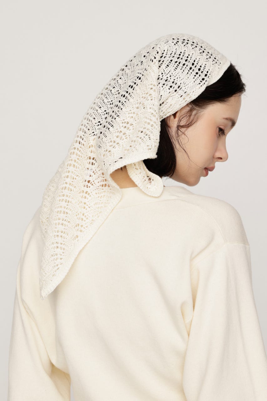 SCARF SET KNIT カーディガン IVOY FREE
