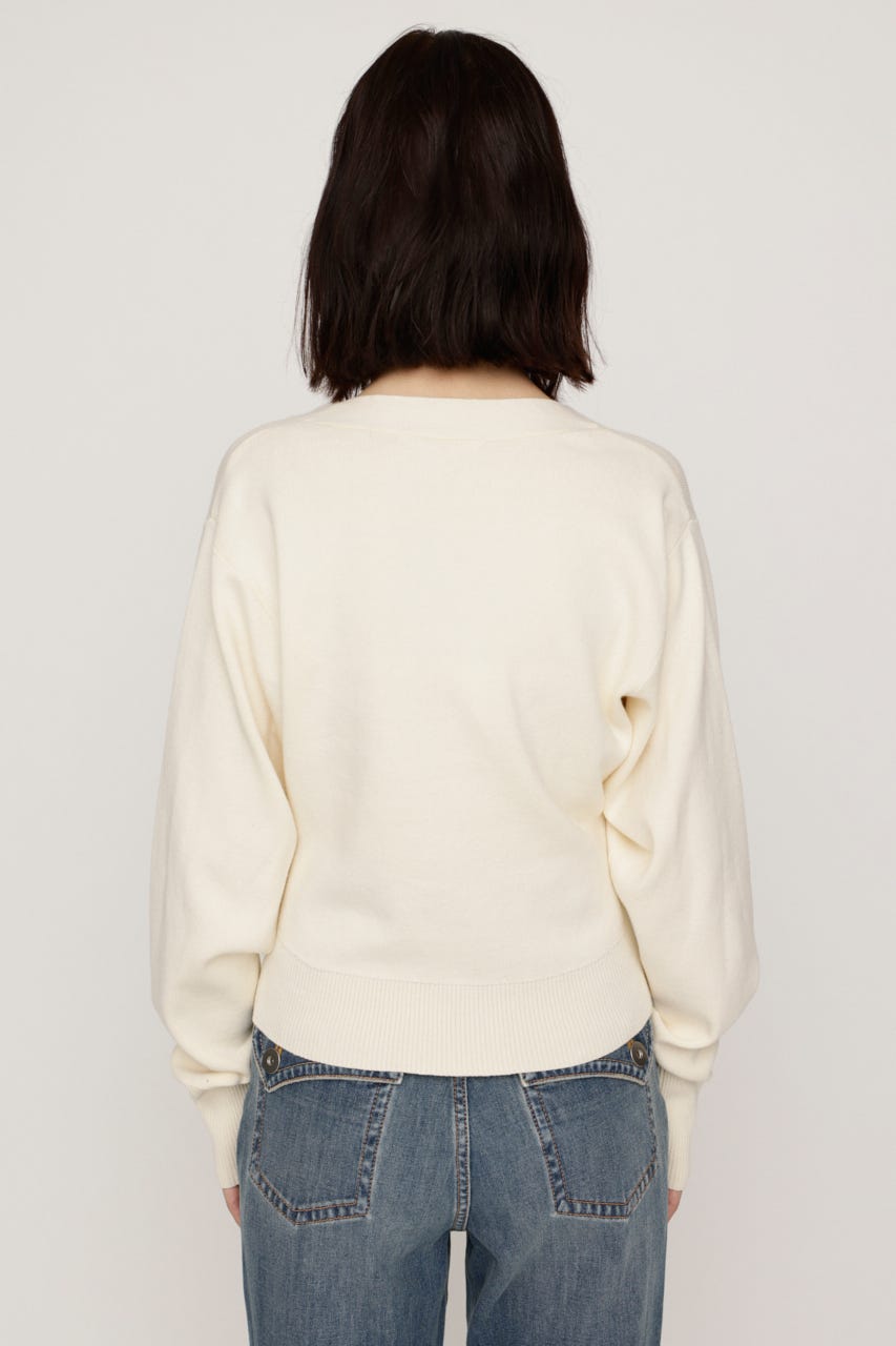 SCARF SET KNIT カーディガン IVOY FREE