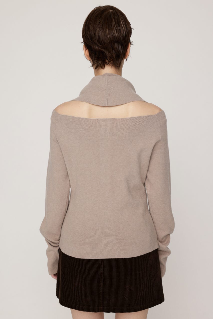 OFF SHOULDER JK LIKE トップス BEG FREE