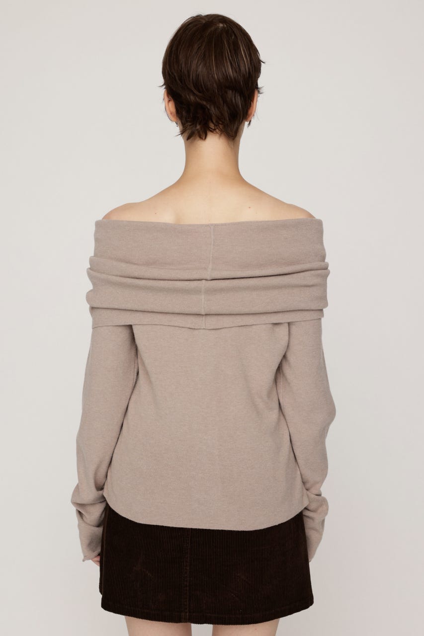 OFF SHOULDER JK LIKE トップス BEG FREE