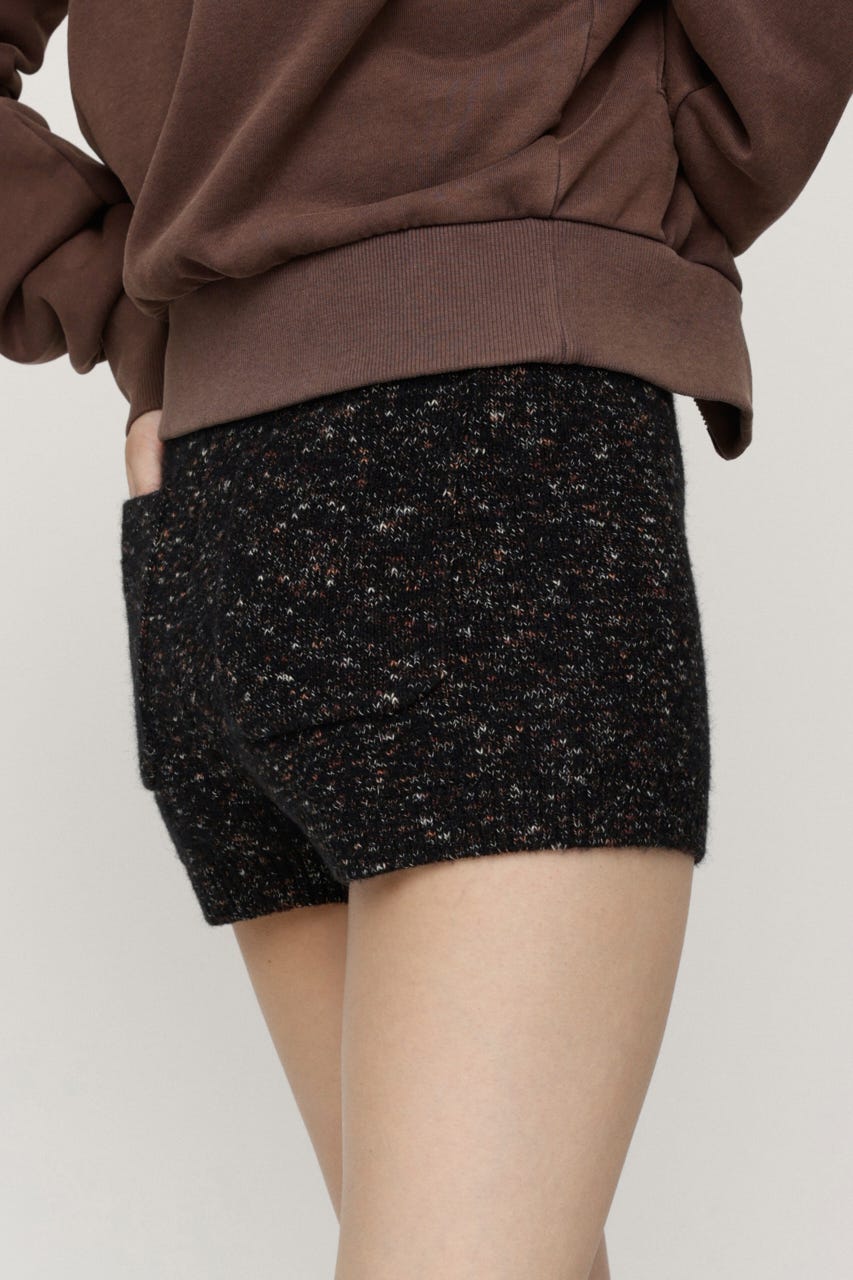 MULTI COLAR KNIT ショートパンツ M/BLK FREE