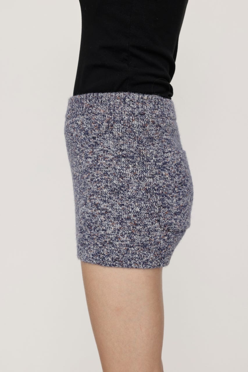 MULTI COLAR KNIT ショートパンツ M/BLU FREE