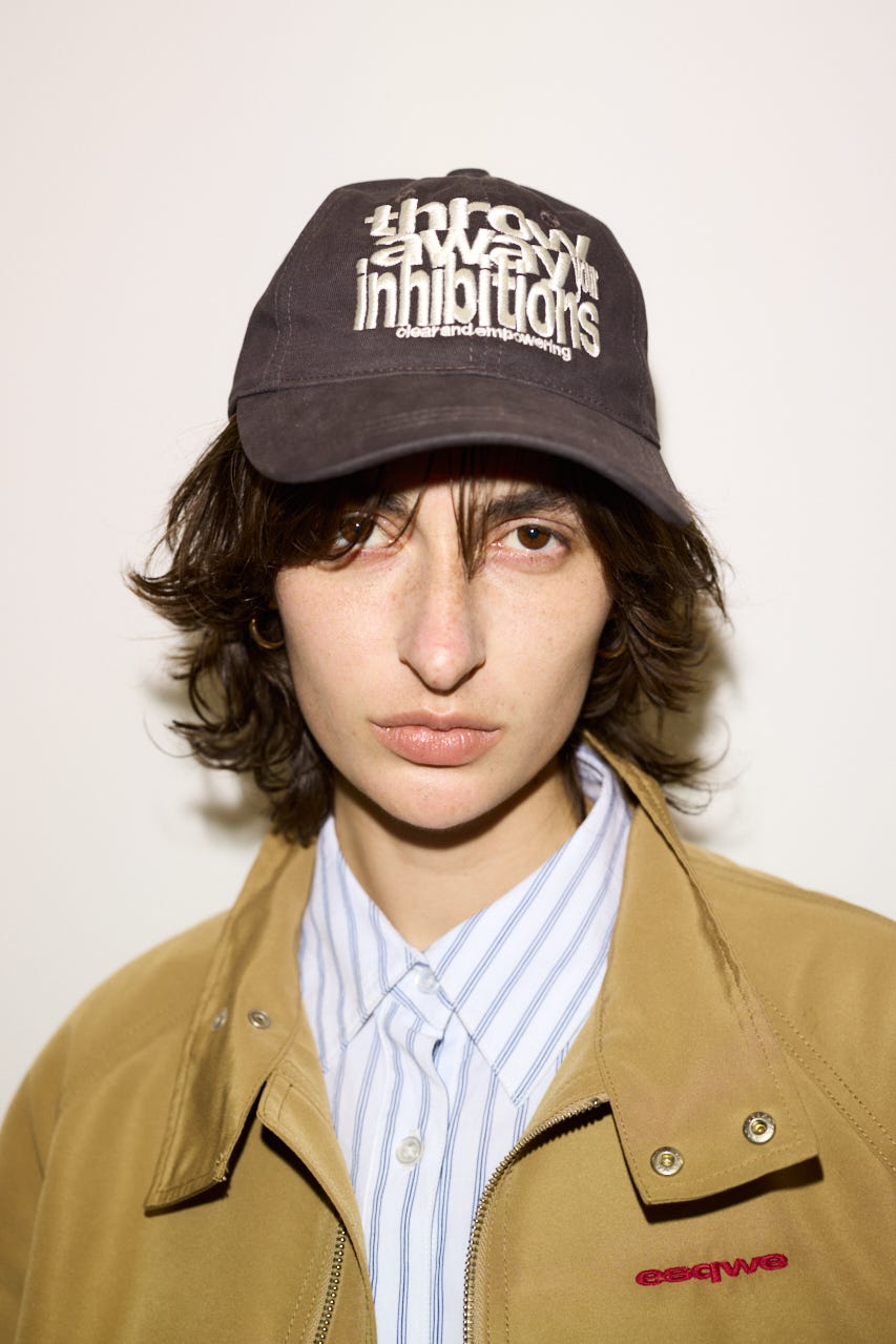 【THROW】ESQWE LOGO キャップ L/BLK FREE