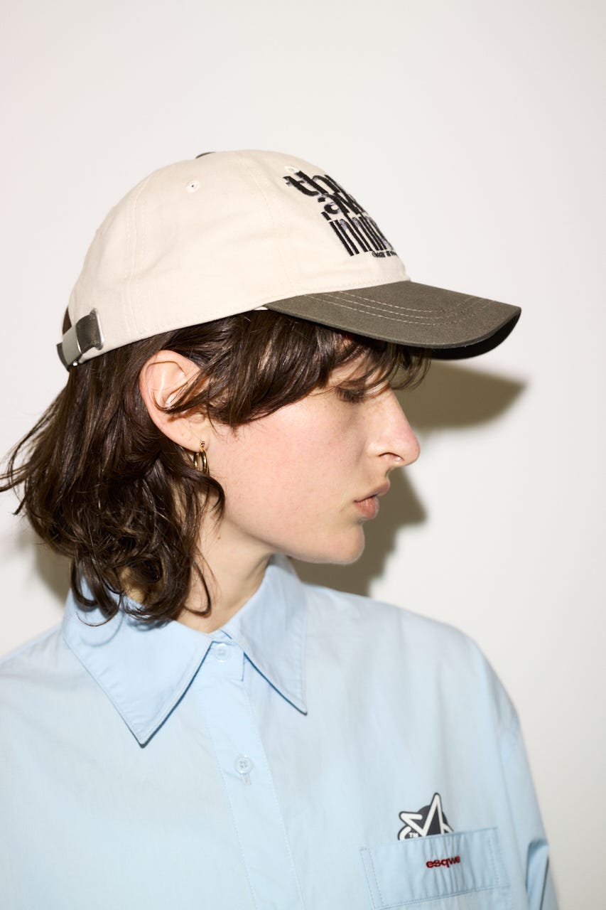 【THROW】ESQWE LOGO キャップ M/BEG FREE