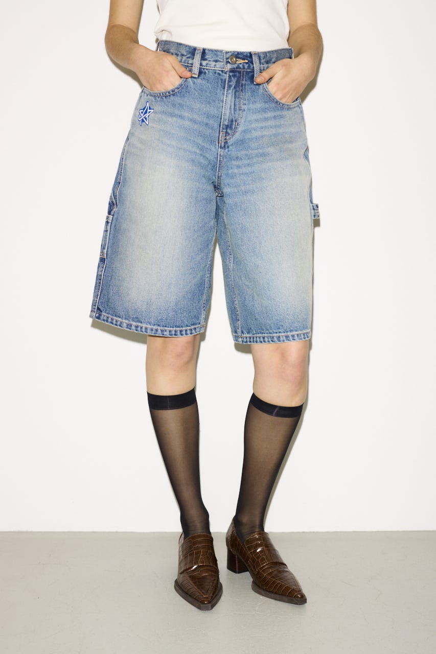 【THROW】ESQWE PAINTER HALF パンツ L/BLU 0