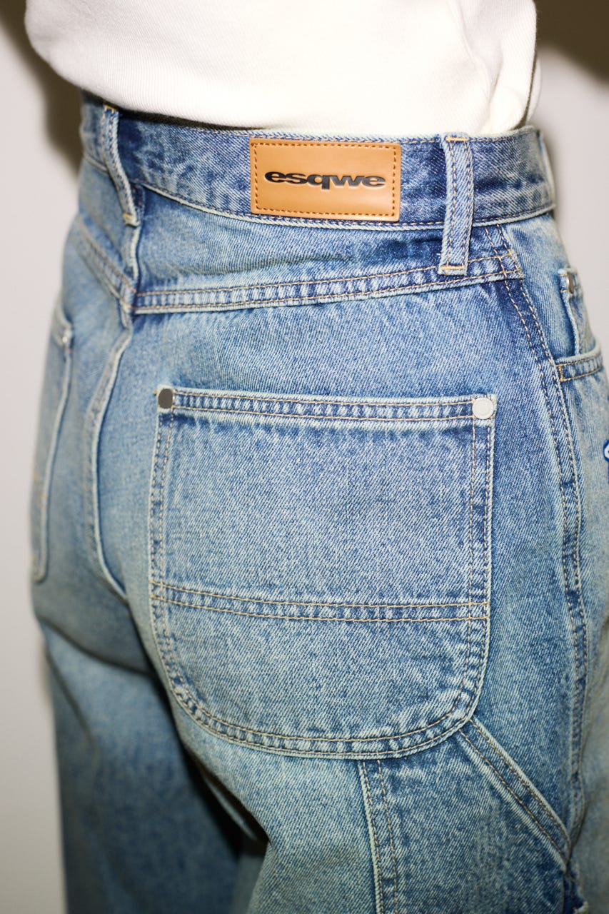 【THROW】ESQWE PAINTER HALF パンツ L/BLU 0