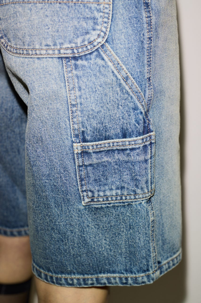 【THROW】ESQWE PAINTER HALF パンツ L/BLU 0