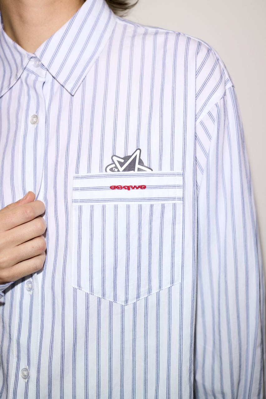 【THROW】ESQWE COTTON LOOSE シャツ M/WHT FREE