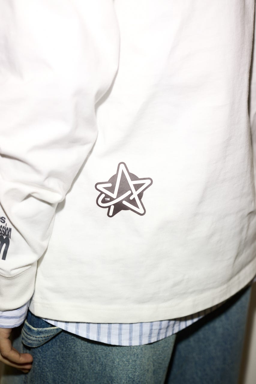 【THROW】ESQWE LOGO L／S トップス WHT FREE