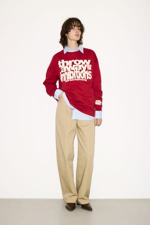 【THROW】ESQWE LOGO L／S トップス