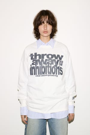 【THROW】ESQWE LOGO L／S トップス