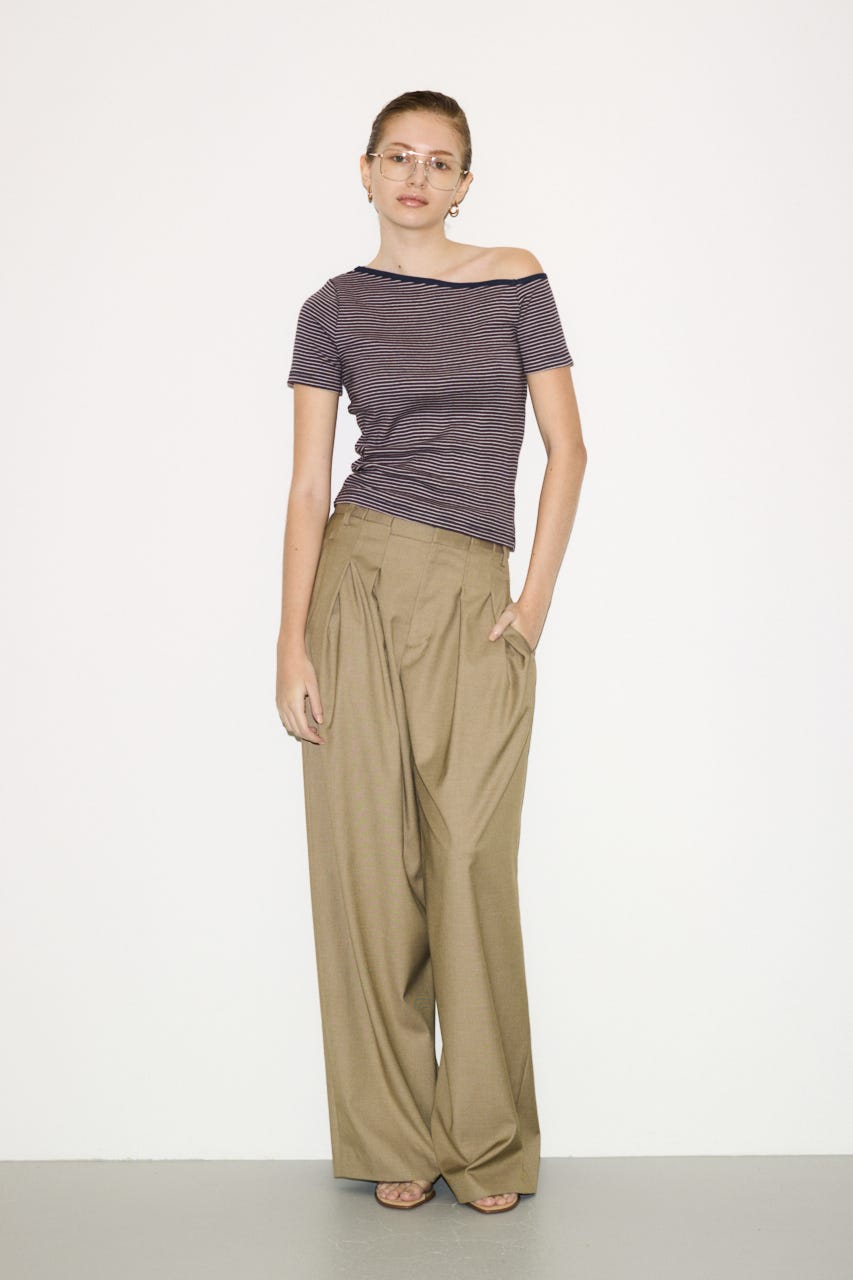 【THROW】MillerxTHROW ONESHOULDER トップス M/BRN FREE