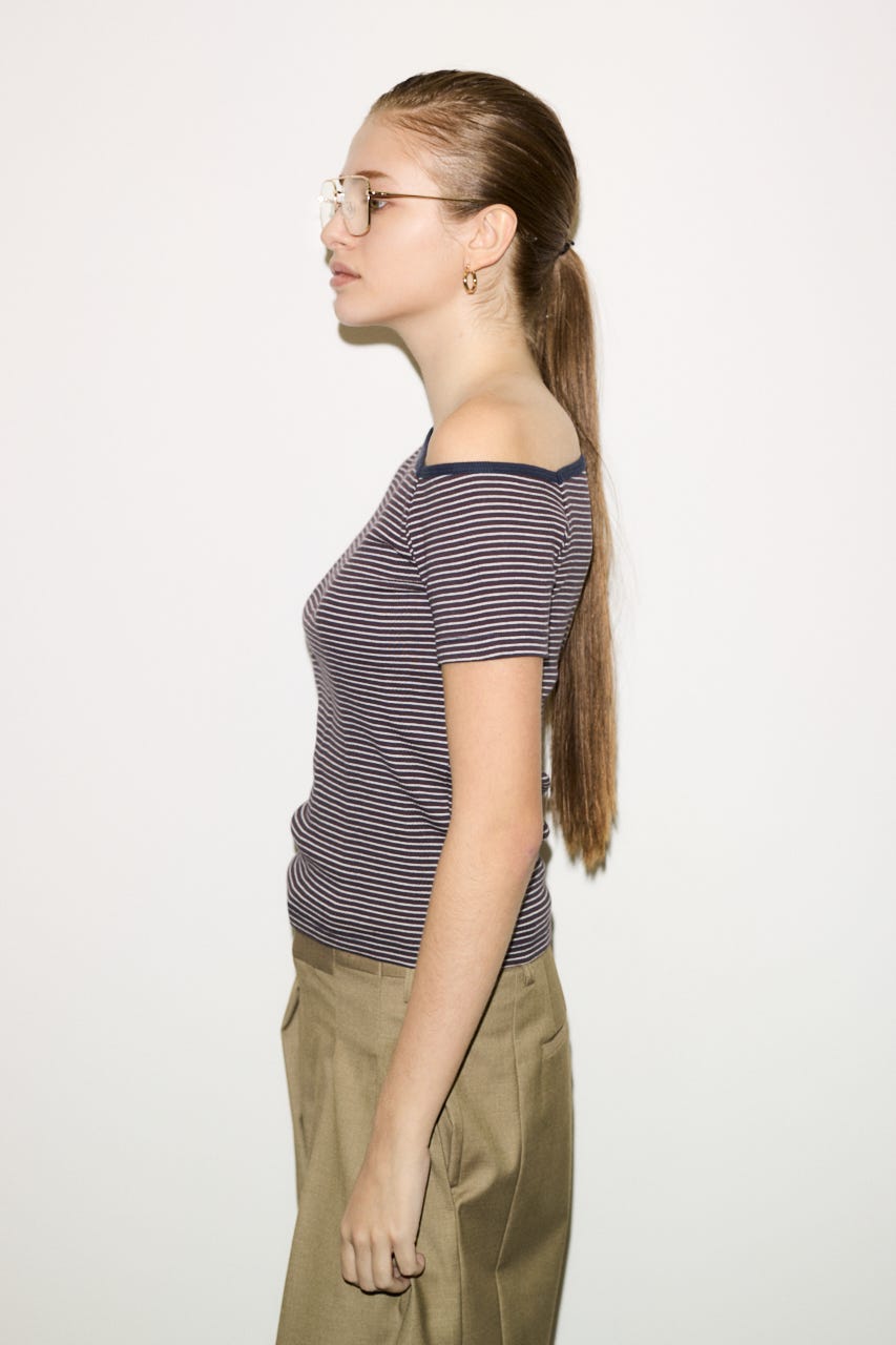 【THROW】MillerxTHROW ONESHOULDER トップス M/BRN FREE